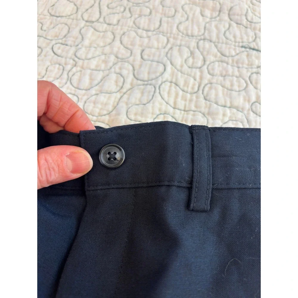 Cat & Jack Boys Navy Blue Chino Dress Pants Size 4 Flat Front - Picture 5 of 7